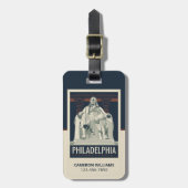 フィラデルフィア | ベンジャミンフランクリン研究所 ラゲッジタグ (正面縦)