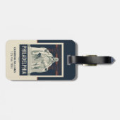 フィラデルフィア | ベンジャミンフランクリン研究所 ラゲッジタグ (裏面横)