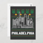 フィラデルフィア・ペンシルバニアの醜いクリスマス ポストカード (正面/裏面)