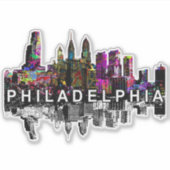 フィラデルフィア,ペンシルバニア州グラフィティ シール (正面)