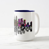 フィラデルフィア,ペンシルバニア州グラフィティ ツートーンマグカップ (正面右)