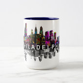 フィラデルフィア,ペンシルバニア州グラフィティ ツートーンマグカップ (中央)