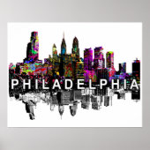フィラデルフィア，ペンシルバニア州グラフィティ ポスター (正面)