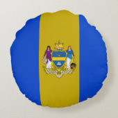 フィラデルフィア(ペンシルバニア州)市旗 ラウンドクッション (裏面)