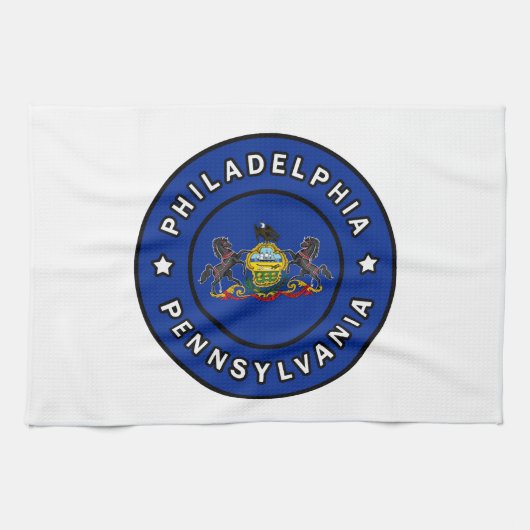 フィラデルフィア・ペンシルバニア キッチンタオル (横)