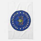 フィラデルフィア・ペンシルバニア キッチンタオル (縦)