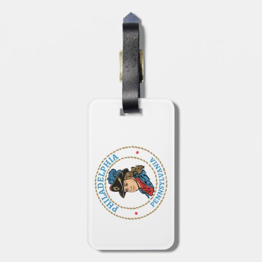 フィラデルフィア・ペンシルバニア・コロニアル ラゲッジタグ (裏面縦)