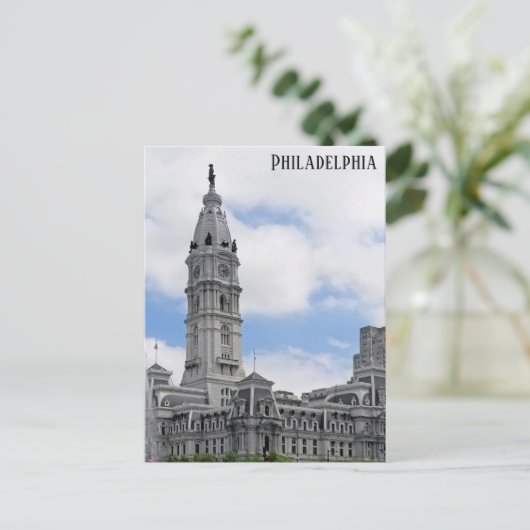 フィラデルフィア・ペンシルバニア・シティ・ホールの旅行写真 ポストカード (スタンド正面)