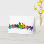 フィラデルフィア・ペンシルバニア・スカイライン カード (黄色い花)