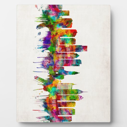 フィラデルフィア・ペンシルバニア・スカイライン フォトプラーク (正面)