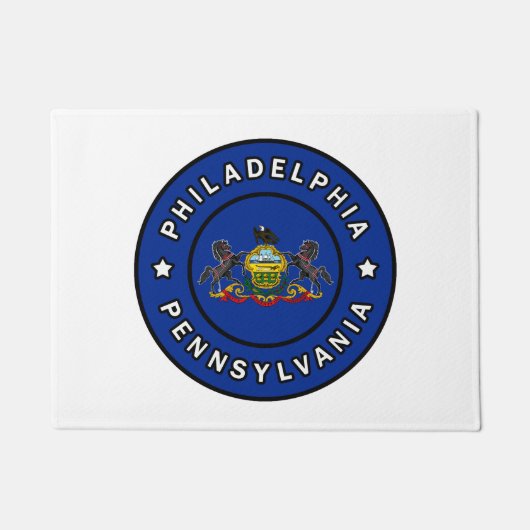 フィラデルフィア・ペンシルバニア ドアマット (正面)