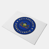 フィラデルフィア・ペンシルバニア ドアマット (アングル)