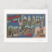 フィラデルフィア，ペンシルバニア – バレーフォージ ポストカード (正面)