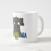 フィラデルフィア・ペンシルバニア・リバティ・ベル ジャンボコーヒーマグカップ (正面右)