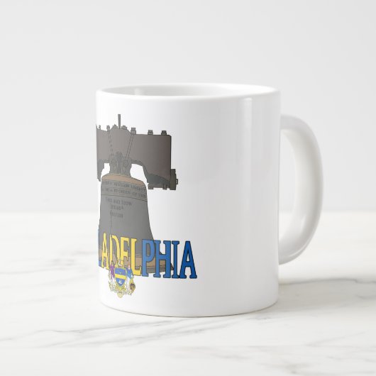 フィラデルフィア・ペンシルバニア・リバティ・ベル ジャンボコーヒーマグカップ (正面右)