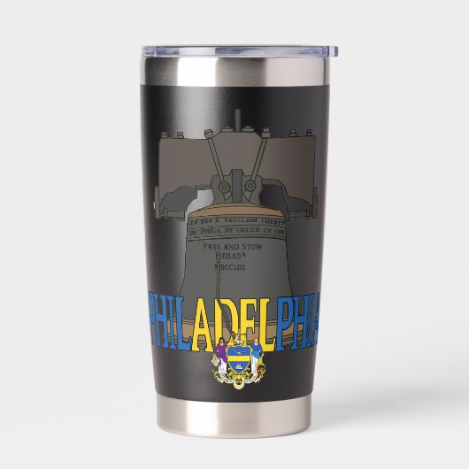 フィラデルフィア・ペンシルバニア・リバティ・ベル 保温保冷タンブラー (左面)