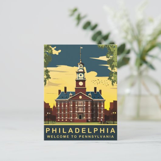 フィラデルフィア、ペンシルバニア、旅行 ポストカード (スタンド正面)