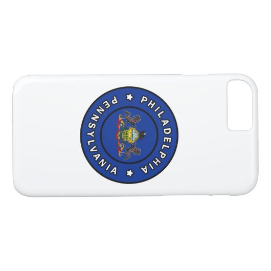 フィラデルフィア・ペンシルバニア Case-Mate iPhoneケース (裏面(横))