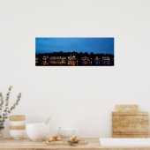 フィラデルフィア – ボートハウスローナイトライトパノラマ ポスター (キッチン)