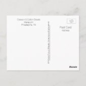 フィラデルフィア ポストカード-マナイユンク-クレスソン & コットン ポストカード (裏面)