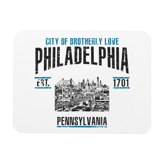 フィラデルフィア マグネット (横)