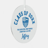 フィラデルフィア – モンゴメリークリスチャンアカデミーオーナメント メタルオーナメント (正面右)