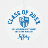 フィラデルフィア – モンゴメリークリスチャンアカデミーオーナメント メタルオーナメント (裏面)