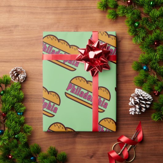 フィラデルフィア ラッピングペーパー (クリスマスギフト)