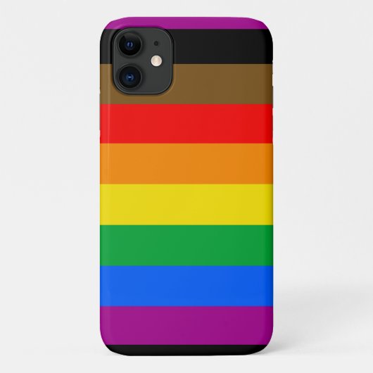 フィラデルフィア・レインボープライドフラッグ Case-Mate iPhoneケース (裏面)