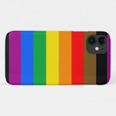 フィラデルフィア・レインボープライドフラッグ Case-Mate iPhoneケース (裏面(横))