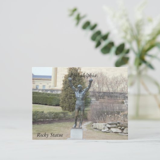 フィラデルフィア・ロッキー像はがき ポストカード (スタンド正面)