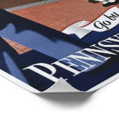 フィラデルフィア・ヴィンテージ旅行ポスター ポスター (角)