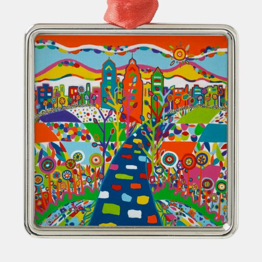 フィラデルフィア、PAクリスマスオーナメント メタルオーナメント (正面)