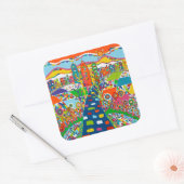 フィラデルフィア、PAステッカー スクエアシール (封筒)