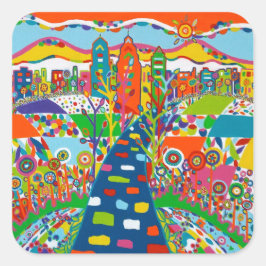 フィラデルフィア、PAステッカー スクエアシール