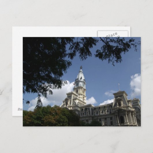 フィラデルフィアPAシティホールポストカード ポストカード (正面/裏面)