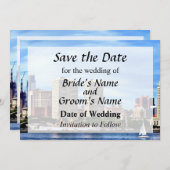 フィラデルフィアPaスカイライン日付保存 セーブザデート (正面/裏面)