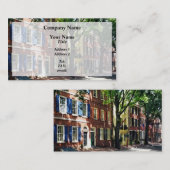 フィラデルフィアPAソサエティヒル通り 名刺 (正面/裏面)