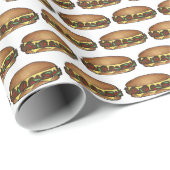 フィラデルフィアPAフィリーステーキチーズステーキサンドイッチ ラッピングペーパー (ロールコーナー)