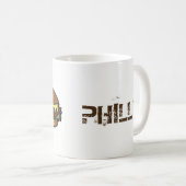 フィラデルフィアPAフィリーチーズステーキサンドイッチフード コーヒーマグカップ (正面右)
