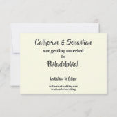 フィラデルフィアPAヴィンテージマップ セーブザデート (裏面)