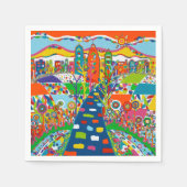 フィラデルフィアPA紙ナプキンス スタンダードカクテルナプキン (正面)