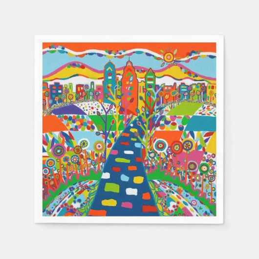 フィラデルフィアPA紙ナプキンス スタンダードカクテルナプキン (正面)