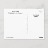 フィラデルフィアPA – ロッキー像 ポストカード (裏面)