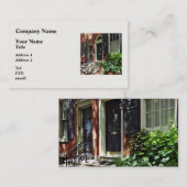 フィラデルフィアPA -通りインソサエティヒル 名刺 (正面/裏面)