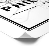 フィラデルフィアUSAトラベルシティマップ ポスター (角)