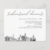 フィラデルフィ結婚アのリハエレガントーサルディナー エンクロージャーカード (正面)