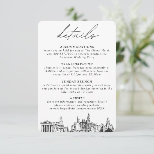 フィラデルフィ結婚アの詳細エンクロージャカード エンクロージャーカード (スタンド正面)