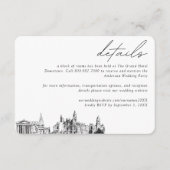 フィラデルフィ結婚アズホテルルームブロック詳細 エンクロージャーカード (正面)