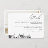 フィラデルフィ結婚アズホテルルームブロック詳細 エンクロージャーカード (正面/裏面)